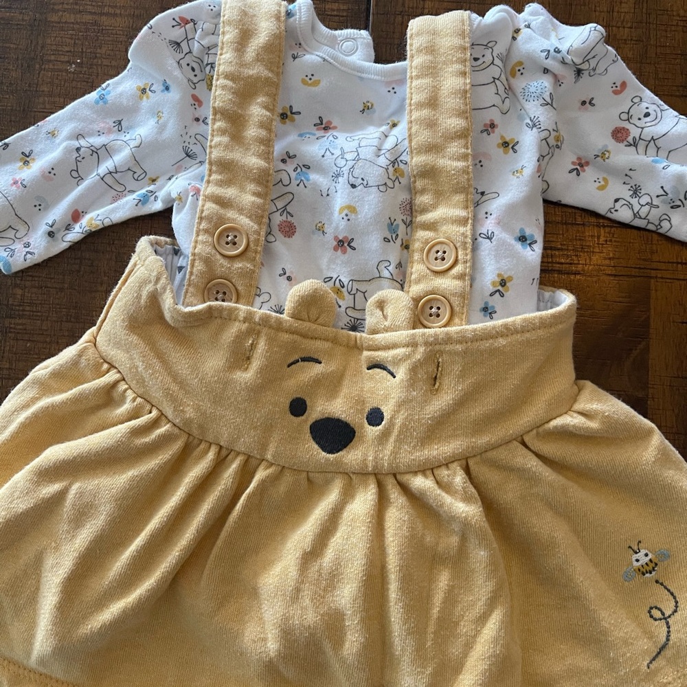 Disney Pooh overalls set